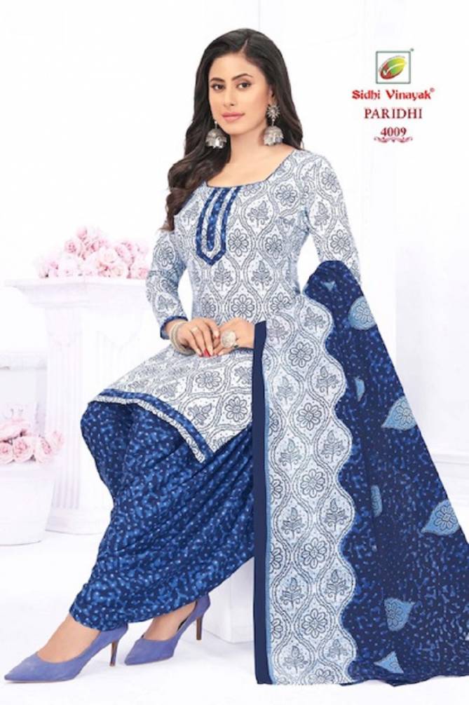 Sidhi Vinayak Paridhi Vo 4 Patiyala Printed Cotton Dress Material
